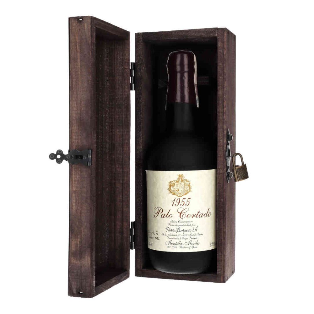 Wino Sherry Perez Barquero 1995 Palo Cortado 22% białe wytrawne 750 ml