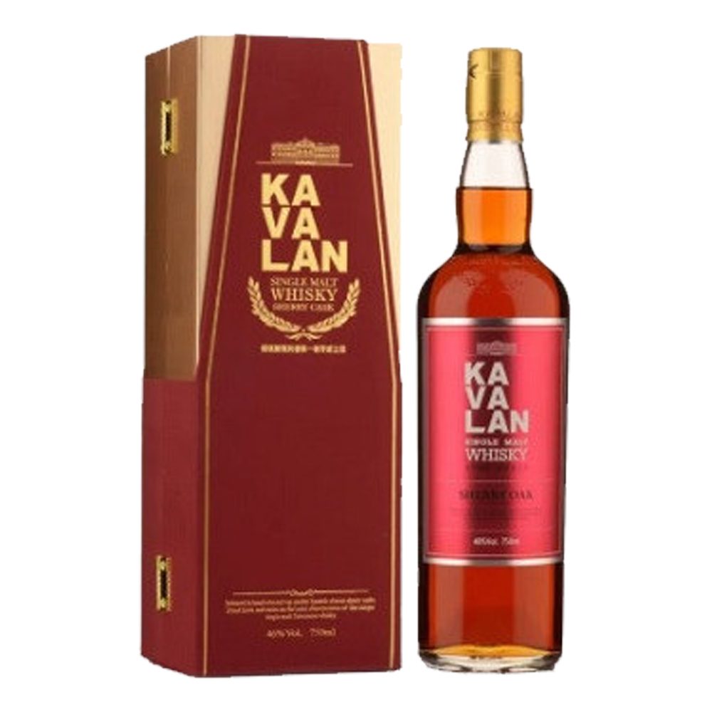 Whisky Kavalan Sherry Oak 46% 700 ml zestaw