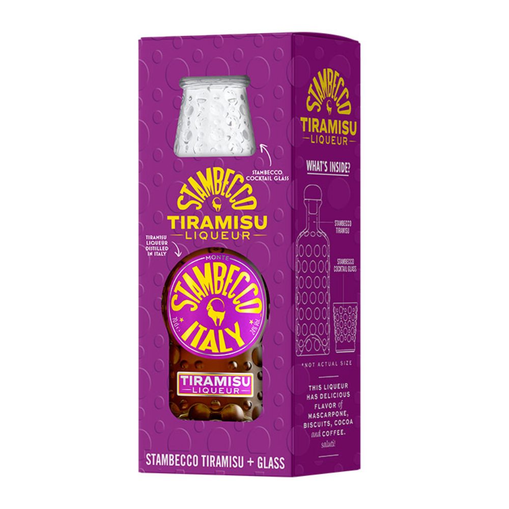 Likier Stambecco Tiramisu + szklanka 24% 700 ml