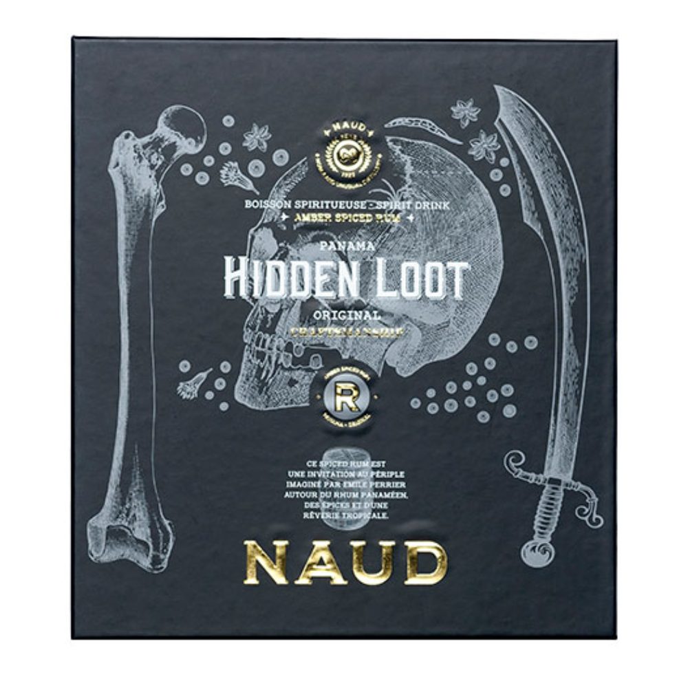 Rum Naud Hidden Loot Spiced + 2 szklanki 40% 700 ml