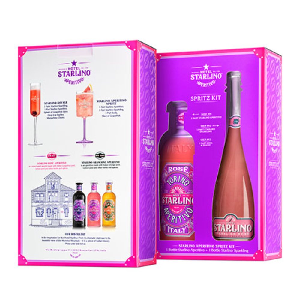 Aperitif Starlino Pink Aperitivo & Moscato Rosato Sparkling 17% 2 x  750 ml