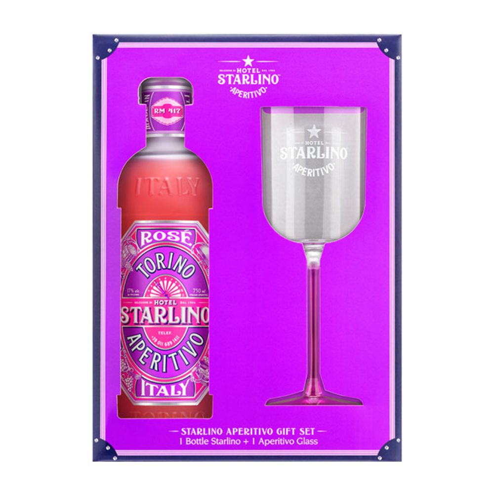 RTD Starlino Pink 17% 750 ml + szklanka