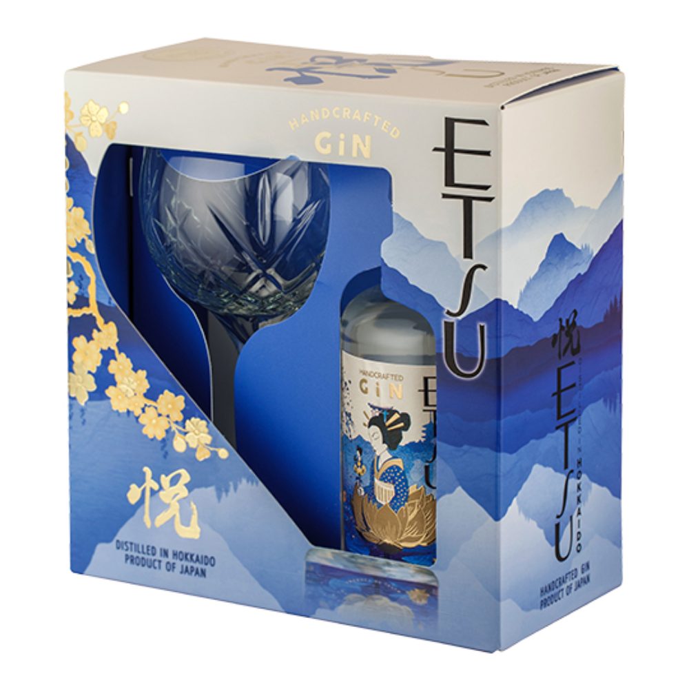 Gin Etsu Handcrafted + kieliszek 43% 700 ml