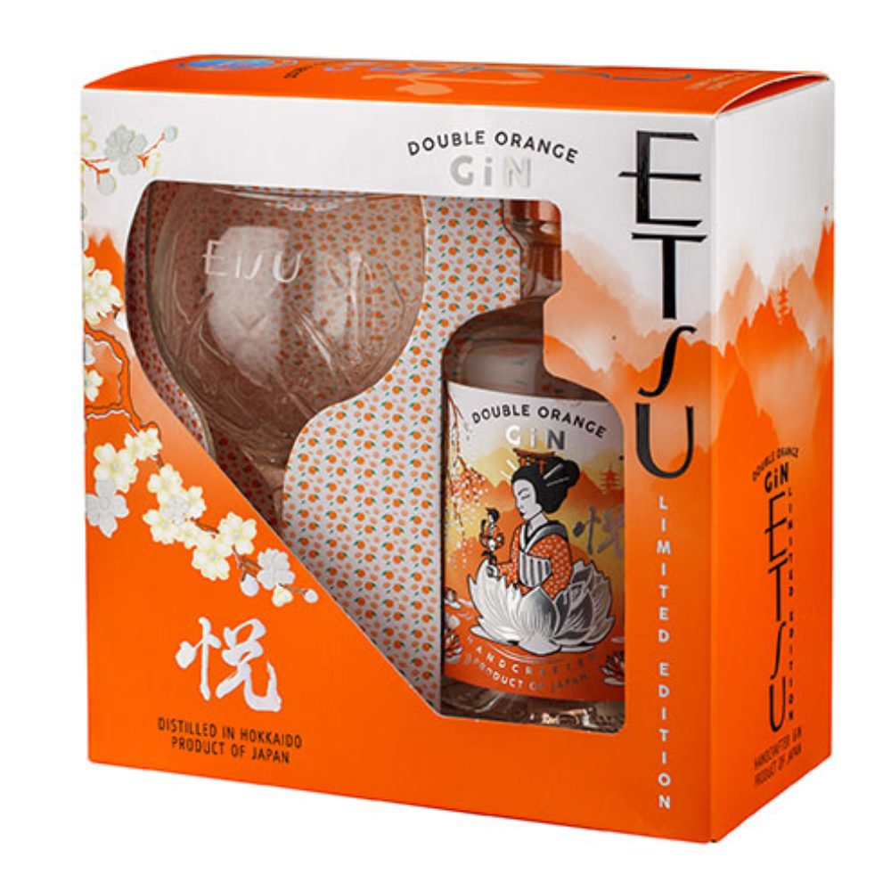 Gin Etsu Double Orange + kieliszek 43% 700 ml