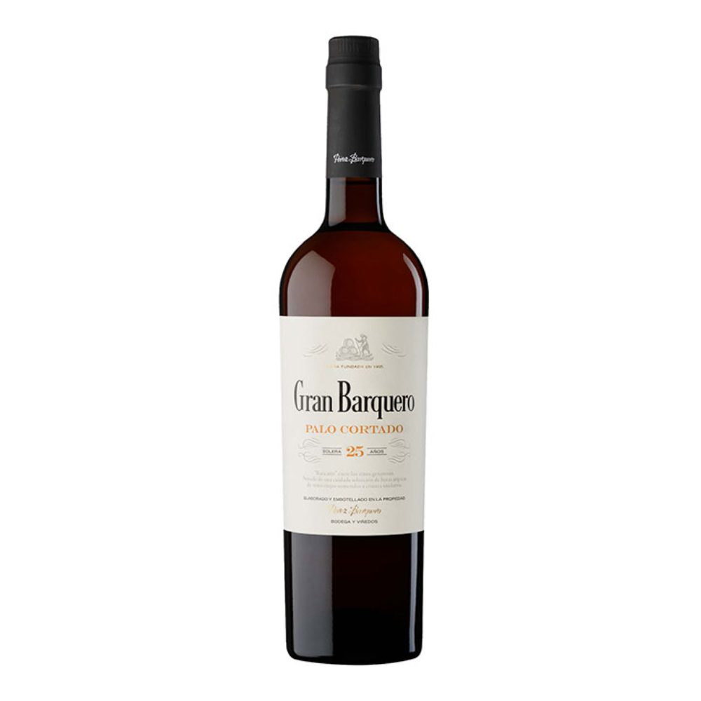 Wino wzmacniane Perez Barquero Sherry Gran Barquero Palo Cortado 25YO 19% białe półwytrawne 750 ml